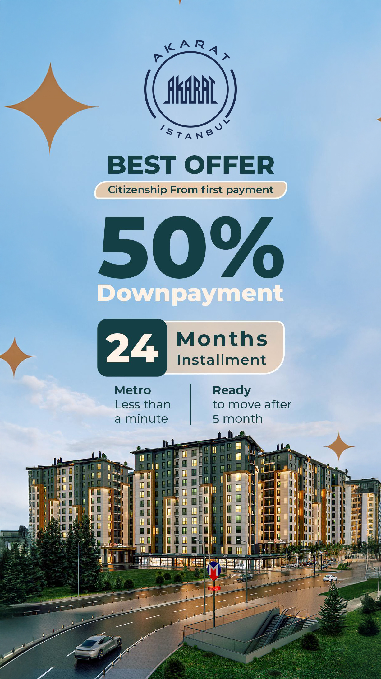 أفضل عرض للحصول على الجنسية: دفعة أولية بنسبة 50%